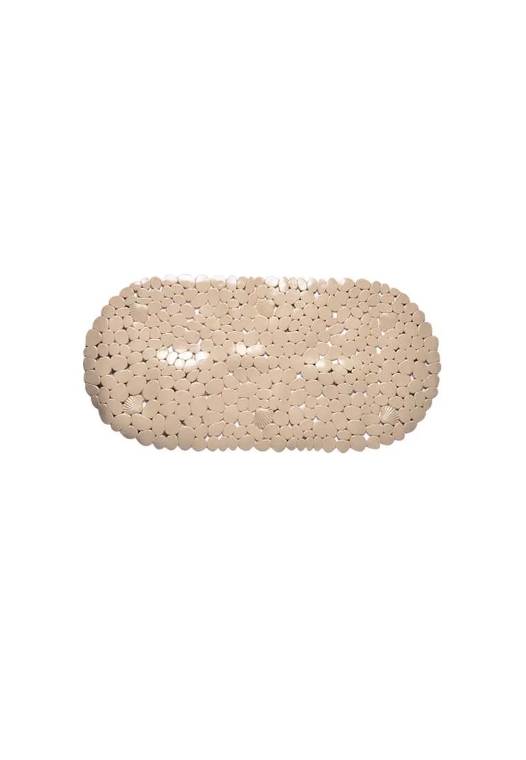 Plain Stone Design Anti Slip Pvc Bath Mat