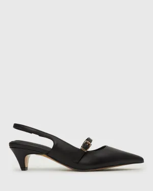 SADIE Kitten Heel Buckled Point