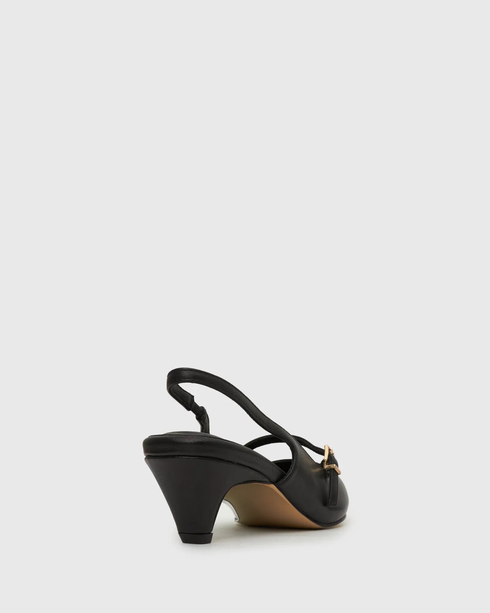 SADIE Kitten Heel Buckled Point