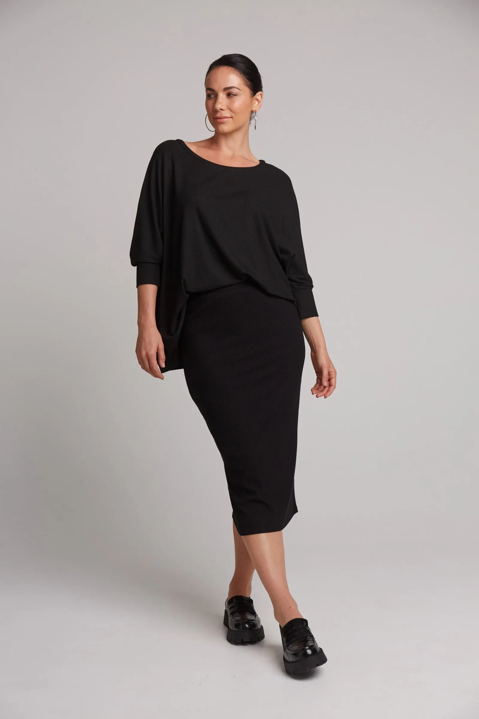 Studio Jersey Skirt - Ebony