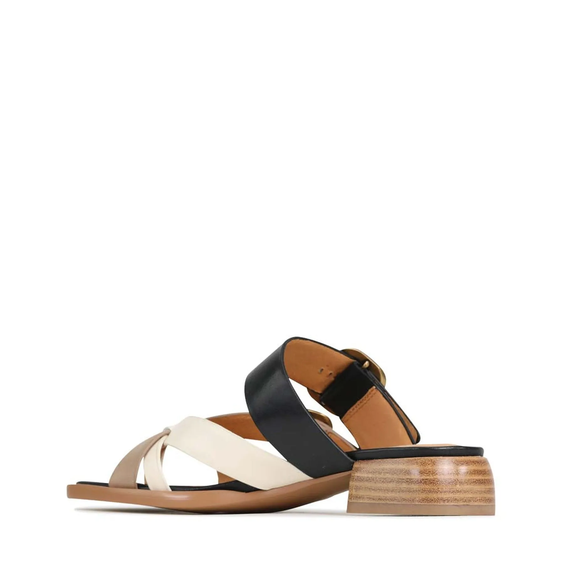 TEIA SLIDE SANDALS  LEATHER