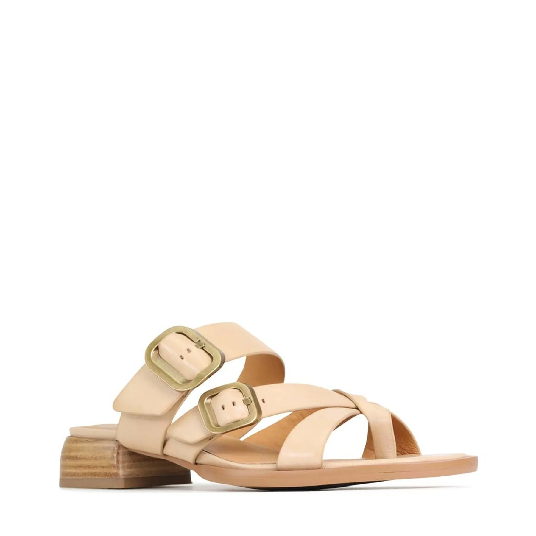 TEIA SLIDE SANDALS  LEATHER