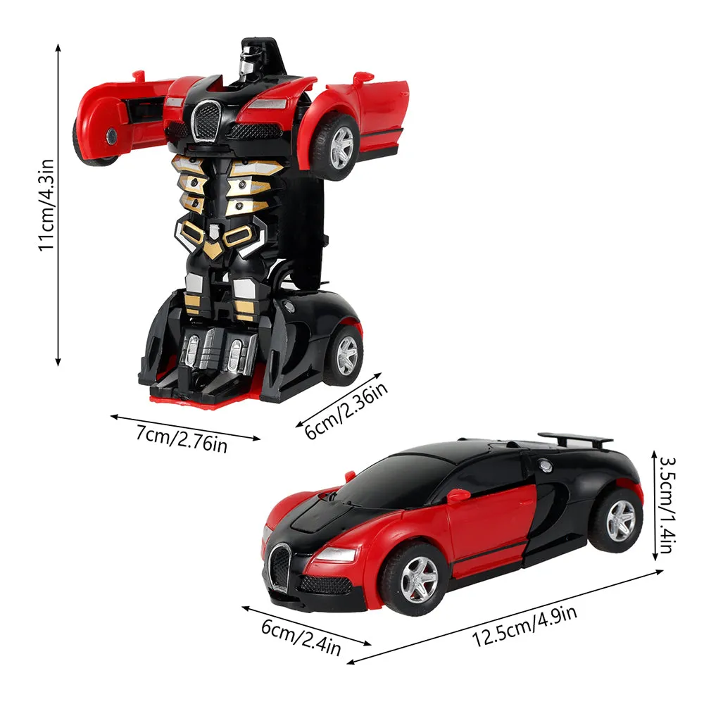 Tranforming Robot Vehicles Pull Back Car for Kids, TO0045