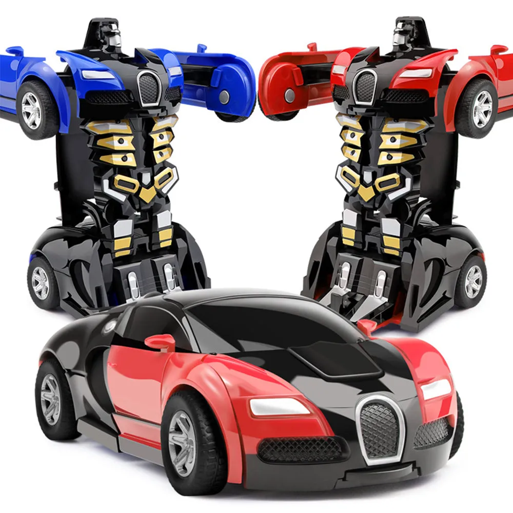 Tranforming Robot Vehicles Pull Back Car for Kids, TO0045