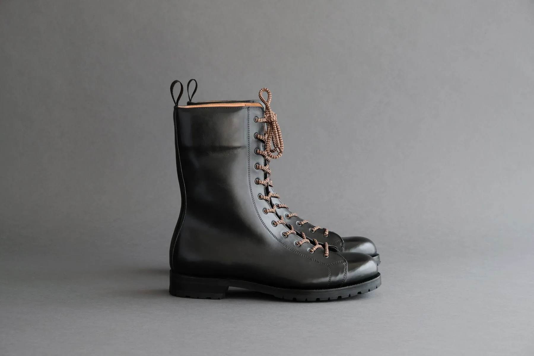 TwoFiveFive.Parachute Military Boots From Horse Leather