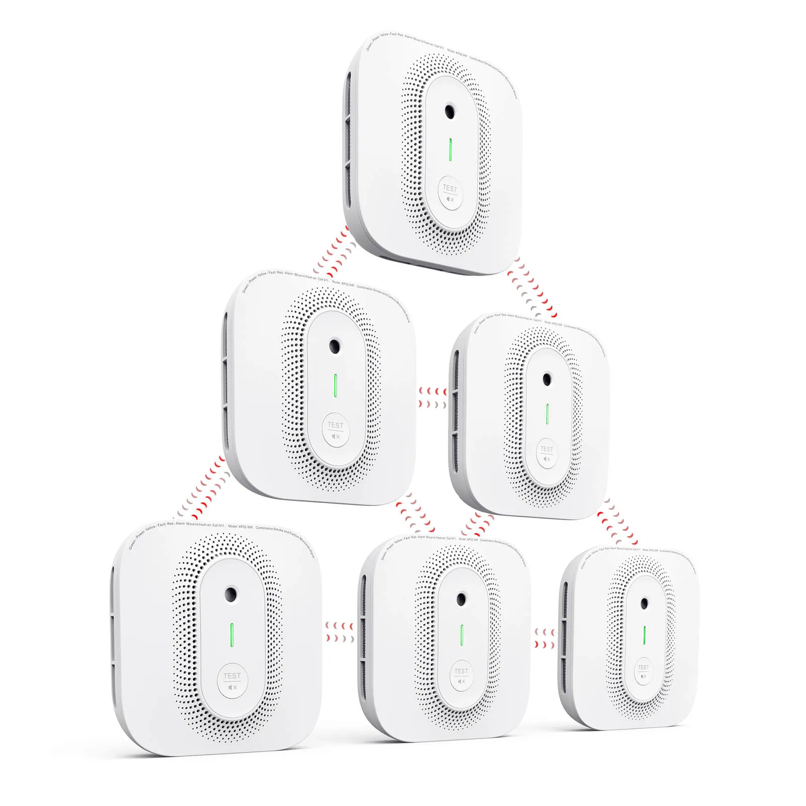 Voice Location Wireless Interconnected Smoke and Carbon Monoxide Combination Alarm, X-Sense XP02-WR