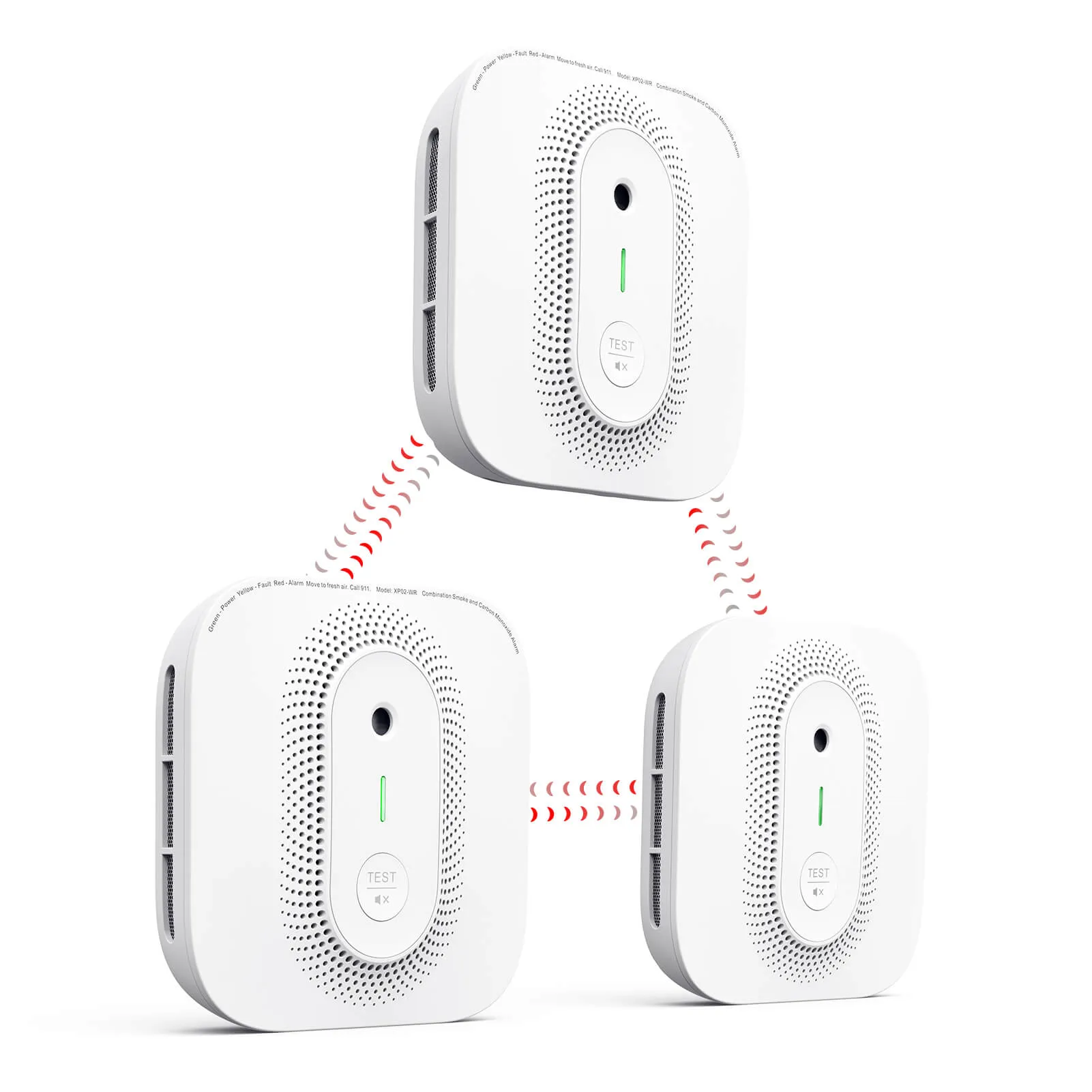 Voice Location Wireless Interconnected Smoke and Carbon Monoxide Combination Alarm, X-Sense XP02-WR