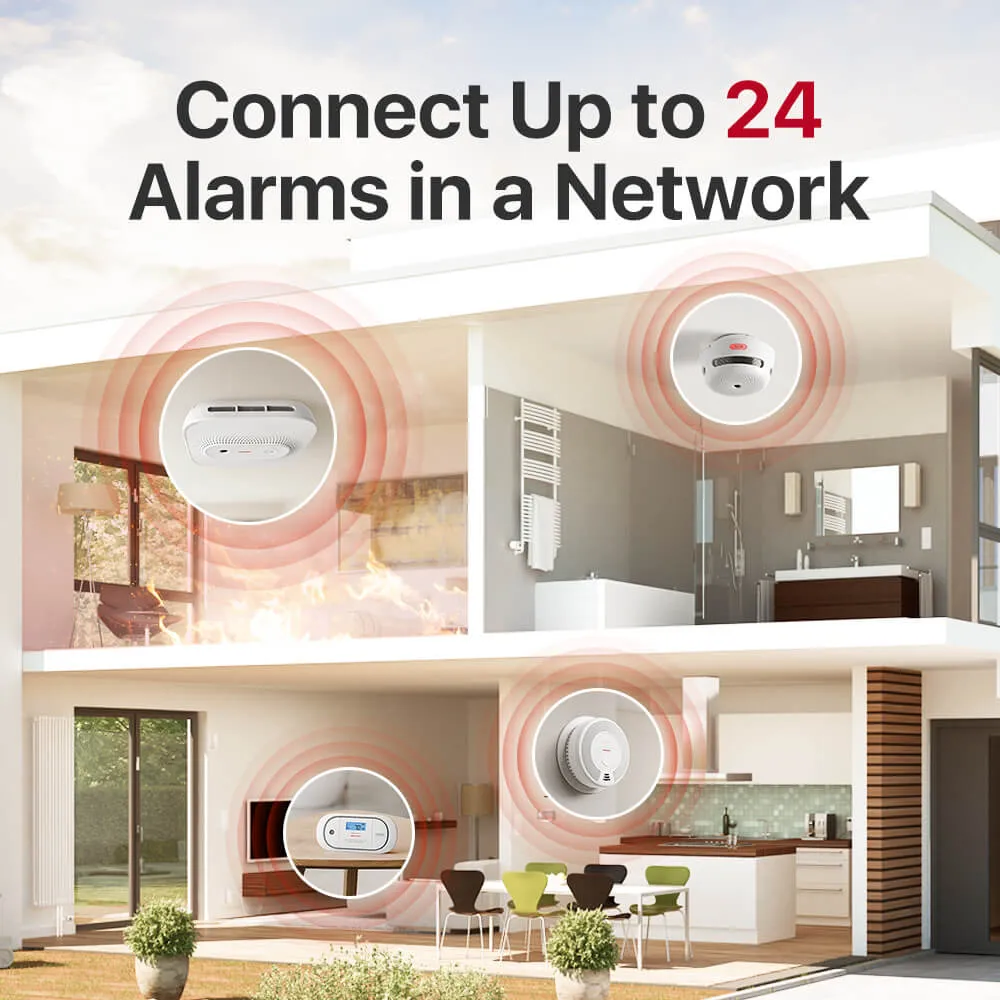 Voice Location Wireless Interconnected Smoke and Carbon Monoxide Combination Alarm, X-Sense XP02-WR