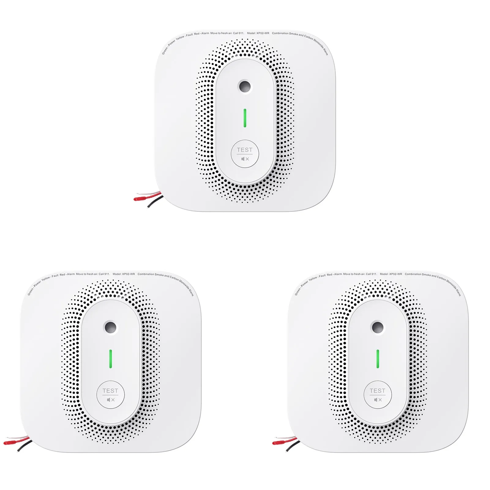 X-Sense Voice Location AC Hardwired Smoke Detector Carbon Monoxide Detector XP02-AR